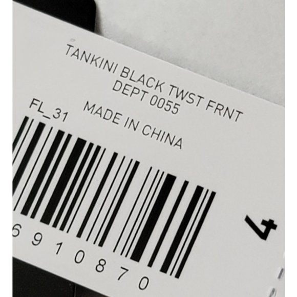 Torrid 4 Black Tankini Swim Top 4X 26 - Picture 8 of 10